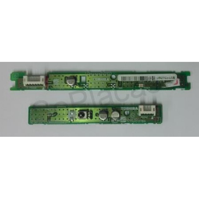 PLACA DO REMOTO E LEDS TOSHIBA LC3741W V28A000XXX01 V28A000XX02 (SEMI NOVA) Placa de Funções (Touch ou Teclados) SEMP TOSHIBA www.soplacas.tv.br